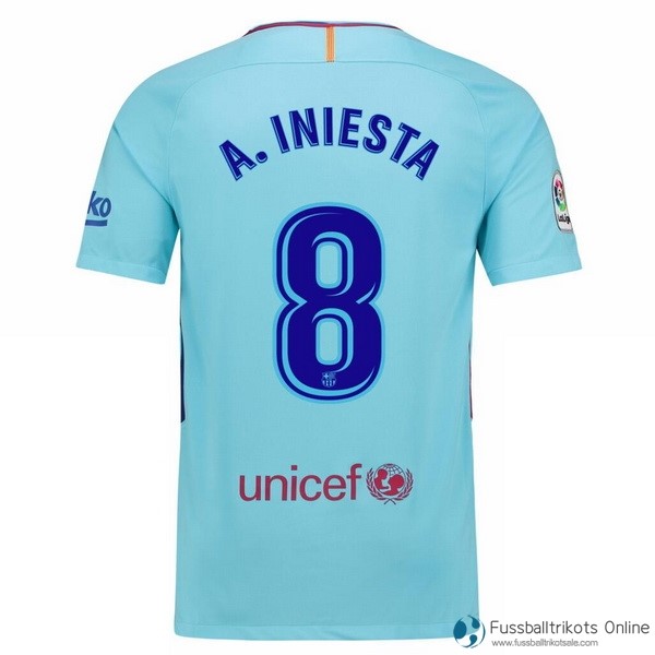 Barcelona Trikot Auswarts A.Iniesta 2017-18 Fussballtrikots Günstig